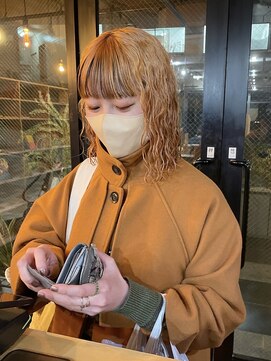 ルーシーバイパム 恵比寿(Lucy by PAM.) ハイトーンオレンジパーマ