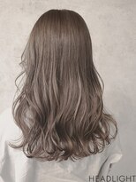 リブ バイ ヘッドライト 大分店(LIB by HEADLIGHT) グレージュ×ゆる巻きロングイメチェンホワイトブロンド美髪