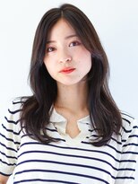 ガリカ 横浜(Gallica) 【mirei】韓国風ゆるウェーブセミロング/イメチェン2wayバング