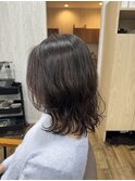 コテ巻き風パーマ