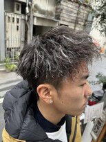 ヘアカロン(Hair CALON) 短髪/メッシュキャップハイライト/ホワイトメッシュ