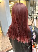 ボルドーで春カラー!(ブリーチあり)