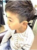 メンズ小学生　アシメ　ツーブロック　刈り上げ