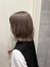 ダブルカラー（ブリーチなし）＋ローズトリートメント　￥12,100