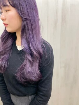 ランデブー(Rendez-vous) ラベンダーカラー縮毛矯正／髪質改善／堺市／浅香山
