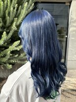 ヘアサロン エン(hair salon en.)&nbsp;透け感ブルー