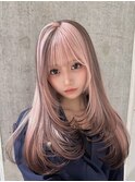 ピンク×ポイントカラー
