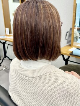 アルトス 浦和(ARTS) ハイライト×ボブ浦和美容室ARTS荒巻充白髪ぼかし埼玉ショート