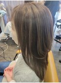 白髪ぼかしハイライト