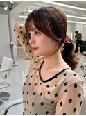 レイヤー/ネビージュ/韓国ヘア/イメチェン/縮毛矯正/中野/
