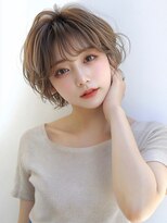 ヘアメイク アージュ 天神西通り店(HAIR MAKE age)&nbsp;マッシュショート ベージュカラー ハイトーン ブリーチ
