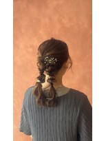 ヘアセット専門サロン by OKINAWA WATABE WEDDING 北谷店&nbsp;2口編みおろし