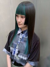 【ロング×デザインカラー】日頃のお手入れは簡単！なのにメチャクチャ可愛い♪そんなスタイルも人気です♪