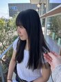 エムサロン 前橋川原(emusalon)&nbsp;透明感のあるダークカラー（切っぱなし/髪質改善/ヘアアレンジ）
