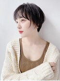 大人かわいい小顔タイトマッシュショート*ショートカット*黒髪