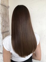 オートゥール(hair room Auteur)&nbsp;透明感艶感ストレート髪質改善カラーブラウン