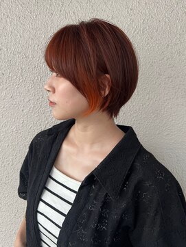 トゥーリ(tuuli) 20代30代40代/ショートボブ/オレンジブラウン