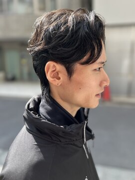 サロン ハナノ(Salon Hanano) メンズショートウルフ毛流れパーマ10代20代30代