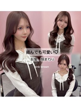 リッカ(LICCA) (licca内堀)レイヤーカット/くびれヘア/ピンクブラウン