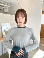 サンドイエナ 横浜店(sand yena)&nbsp;くびレイヤーボブルフネビージュ小顔ワンレンこなれミディ