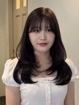 フィルムス 柏(FILMS)&nbsp;黒髪/ウルフミディ/小顔ボブ/シースルーバング/20代30代40代50代