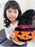 ハロウィーンキッズ　巻きスタイル