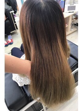 マーメイドヘアー(mermaid hair) プリンを生かしたグラーデーションカラー！