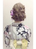 浴衣とヘアーセット