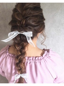 バース プレイス(BIRTH PLACE) リボンふんわり編みおろしセット☆