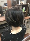 襟足スッキリショートボブ