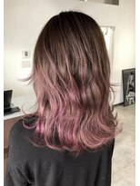 バベル(BABEL Hair Design)&nbsp;【BABEL】ピンクグラデーション＠大生真吾