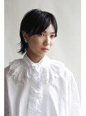 ナチュラルだけど際立つハンサムなクリーンウルフヘア