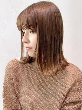 アルバム 新宿(ALBUM SHINJUKU) ボブモカベージュ_ミニウルフテラコッタくすみブルー_ba334821