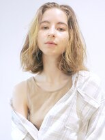 アルバム 池袋(ALBUM) ボブゆるふわパーマ風スタイル_グレージュカラーボブウルフ_8726