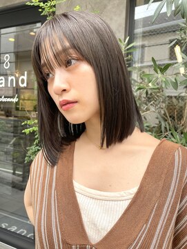 サンド クリア 横浜本店(sand clear) 地毛風縮毛矯正＋結べるボブ