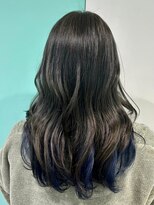 マティーナ ヘアー 池袋(Matina hair)&nbsp;【インナーカラー×ネイビー】20代30代40代50代