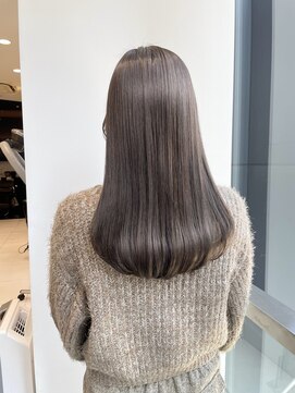 キュア 表参道(CURE) 黒髪/グレージュカラー/ココアベージュ/ヘルシーロング[表参道]