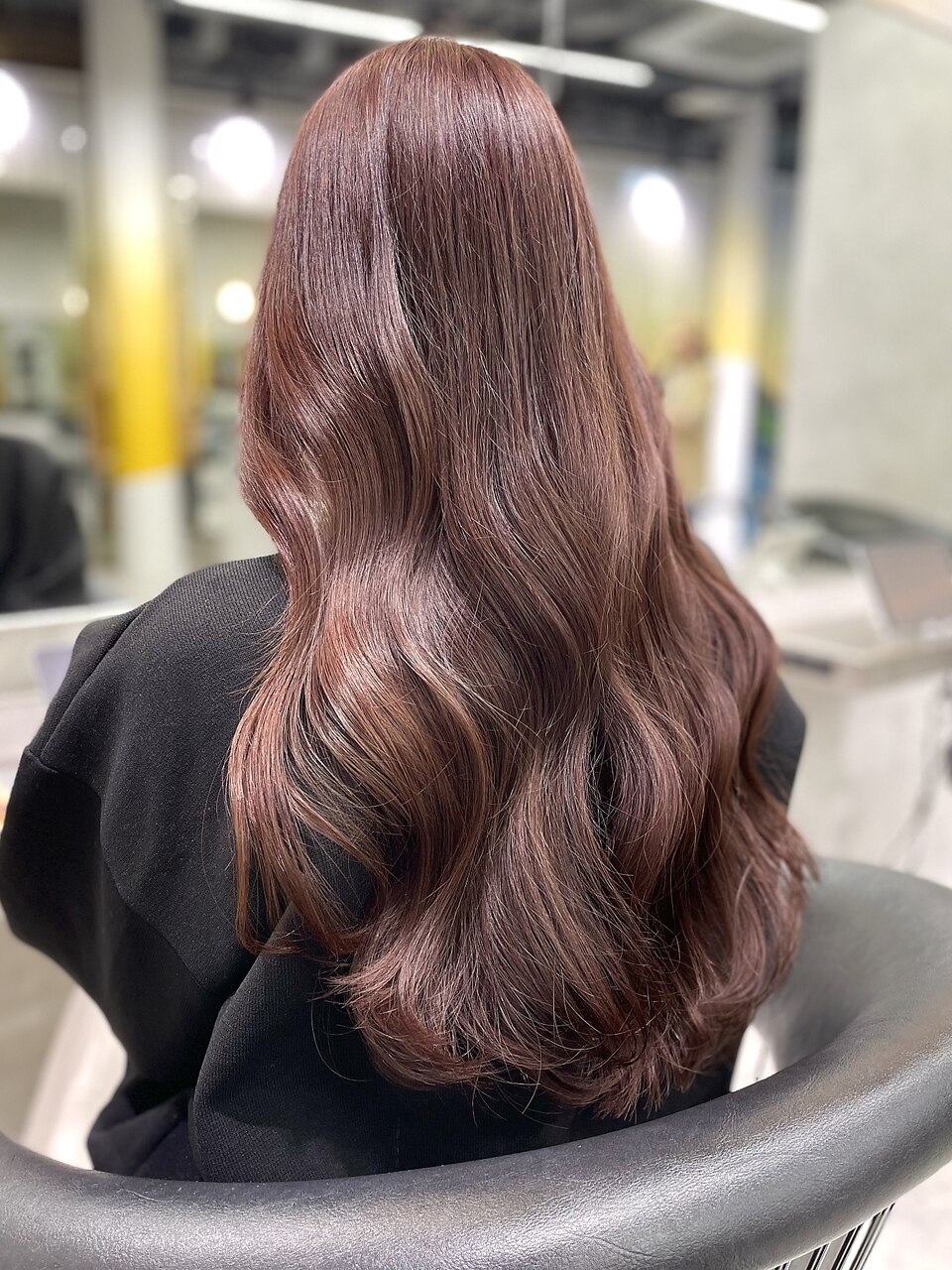 新品タグ付き レイヤードポロカットソー BRW ブラウン ピンク レイヤードポロカットソー(カットソー)｜トップス｜FRAY I.D（フレイ