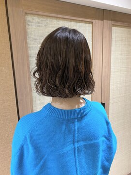 クーナバイトマト 横浜(Cuna by TOMTO) 【RYOSUKE】ボブパーマ_コテ巻き風パーマ_ぱつっとボブ