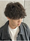 メンズパーマ波巻きスパイラルパーマツイストスパイラルパーマ
