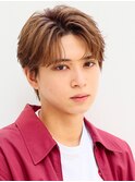 韓国ヘアカルマパーマコンマバングセンターパートマッシュ