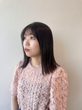 サラ ビューティー サイト 古賀店(SARA Beauty Sight) ミディアムカット/秋カラー/艶髪/顔周りカット/トレンドヘア