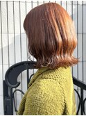 ブリーチなしワンカラー☆オレンジブラウン