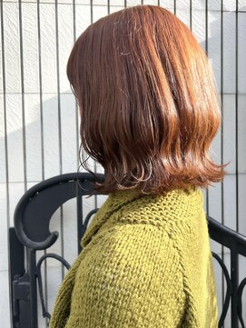 ウツギ(UTSUGI) ブリーチなしワンカラー☆オレンジブラウン