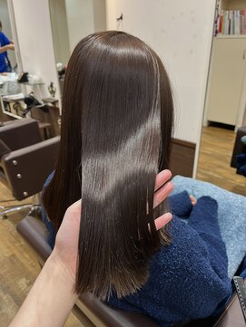 ロータスヘアーデザイン(Lotus Hair Design) 【Lotus 下枝】ブリーチなし◎9トーンショコラベージュ