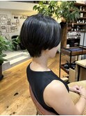 黒髪/大人ボブ/クールショート/アッシュカラー[銀座/東銀座]