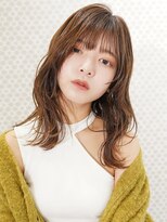 ラフィス ヘア ルー 福山2号店(La fith hair ruu.)&nbsp;【La fith】オリーブベージュ×セミディ