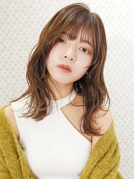 ラフィス ヘア ルー 福山2号店(La fith hair ruu.) 【La fith】オリーブベージュ×セミディ
