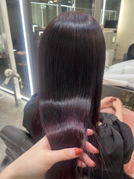 リフトバイマグ 松本駅前店(lift by mag) グラデーション透明感ケアブリーチカラーワインレッド艶髪