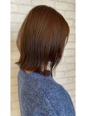 切りっぱなしボブ/ナチュラルブラウン